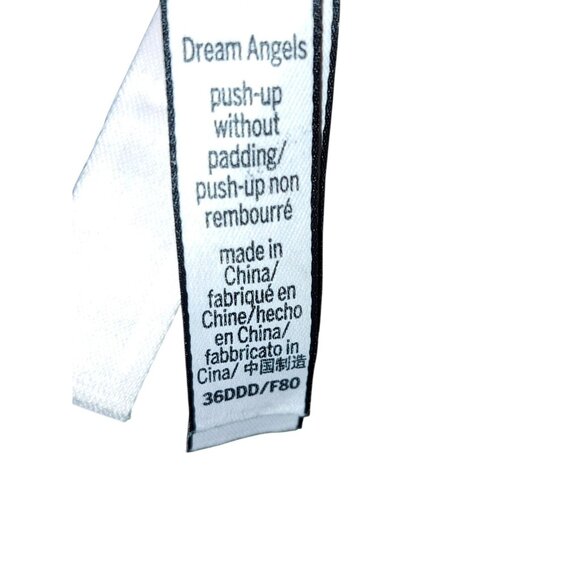 Victoria Secret Dream Angels Bra 36DDD F80 Pink Lace Floral Push Up Unlined - Picture 2 of 6